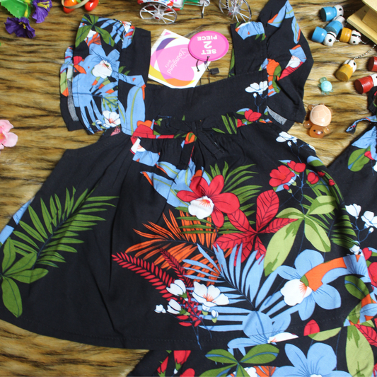 Girl,s fancy Top bottom Half Sleeve Set. Code-154