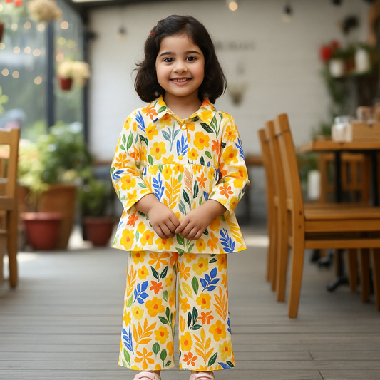 Girl,s fancy Top bottom Full Sleeve Set.Code-115