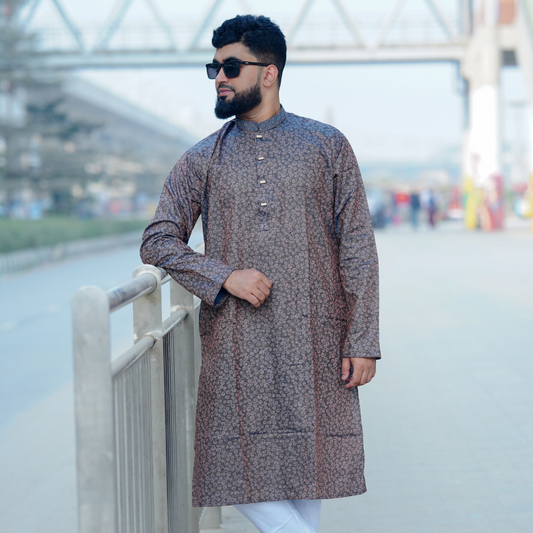 Stylish Cotton Printed Panjabi for Men