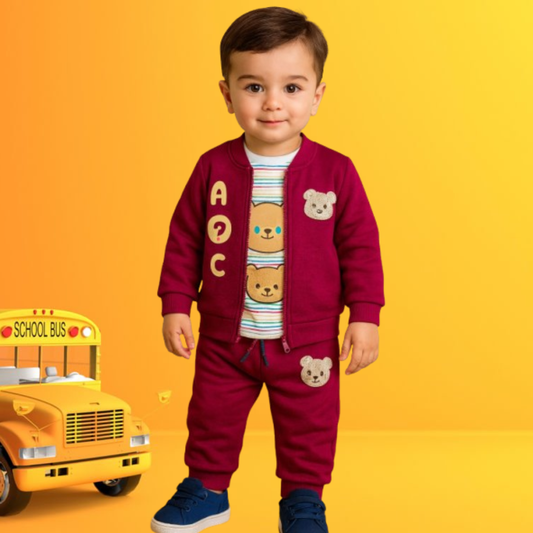 Premium 3-Pcs Baby Winter Set – For 1–4 Years