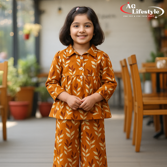 Girl,s fancy Top bottom Full Sleeve Set.Code-111