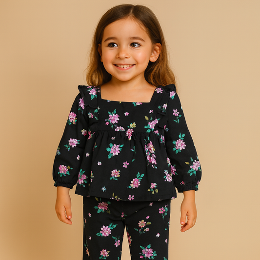 Girl,s fancy Top bottom Long Sleeve Set.Code-105