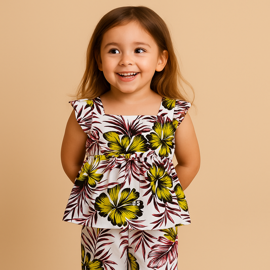 Girl,s fancy Top bottom Half Sleeve Set.Code-157